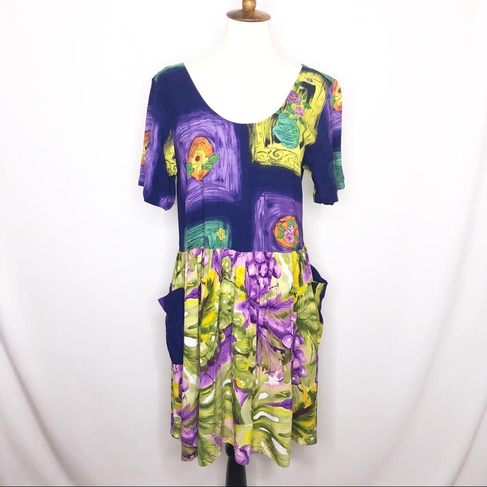 Jam’s World Vintage Floral Pattern Dress